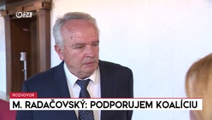 Rozhovory 24: S Miroslavom Radačovským o podpore koalície