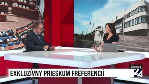 Štúdio 24 o exkluzívnom prieskume preferencií