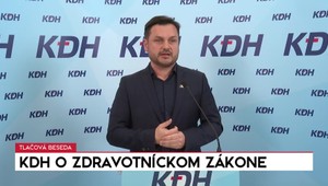 Tlačová beseda strany KDH o zdravotníckom zákone