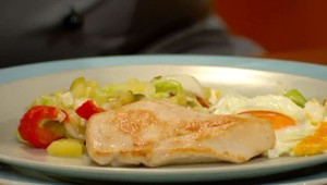 Sviatočný šalát a rezne