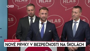 Tlačová beseda strany Hlas-SD o nových prvkoch v bezpečnosti na školách