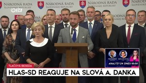 Tlačová beseda: Strana Hlas-SD reaguje na slová Andreja Danka
