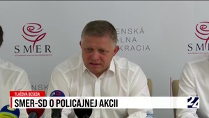 Tlačová beseda strany Smer k zásahu polície