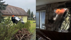 Vodič v Gbeľanoch vletel do domu. Nafúkal viac ako dve promile