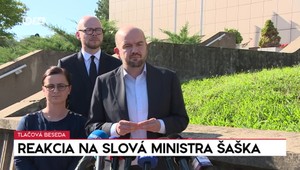 Tlačová beseda strany PS: Reakcia na slová ministra Šaška