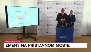 Tlačová beseda ministra dopravy k zmenám na Prístavnom moste