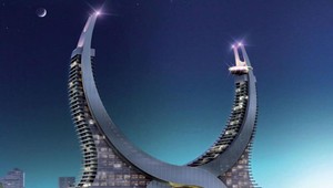 Úchvatný hotel v tvare mesiaca: 36 poschodí luxusu