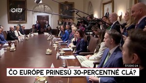 Štúdio 24: Čo Európe prinesú 30 % clá?