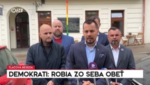 Tlačová beseda strany Demokrati o roku po atentáte