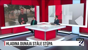 Štúdio 24: Hladina Dunaja stále stúpa