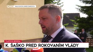 Tlačová beseda ministra Šaška pred rokovaním vlády