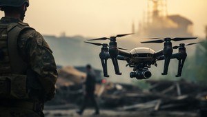 Vojna strojov: Neľútostný súboj drona a robotického psa