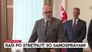 Tlačová beseda Richarda Rašiho po stretnutí so samosprávami