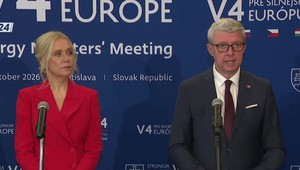 Tlačová beseda ministrov V4 o cenách energií