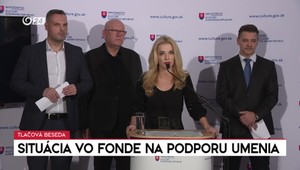 Tlačová beseda ministerky kultúry k situácii vo Fonde na podporu umenia