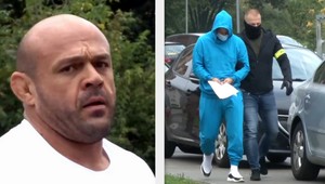 Plačkovej muž René pri predvádzaní mlčal. Džudista s putami na rukách aj nohách reagoval jednou vetou