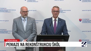 Tlačová beseda o peniazoch na rekonštrukciu škôl