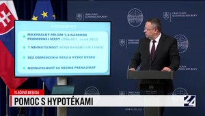 Tlačová beseda vlády k pomoci s hypotékami