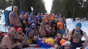 VIDEO: Siedmy "holopupkársky" pochod Tatranských otužilcov