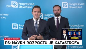 Tlačová beseda Progresívneho Slovensko: Návrh rozpočtu je katastrofa