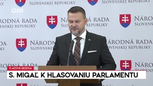 Tlačová beseda: S. Migaľ k hlasovaniu parlamentu