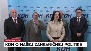 Tlačová beseda strany KDH o našej zahraničnej politike