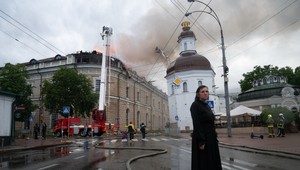 Kyjev čelil masívnemu raketovému útoku: Poškodili pri ňom svetové dedičstvo UNESCO aj filmové štúdiá