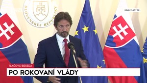 Tlačová beseda ministra Kaliňáka po rokovaní vlády