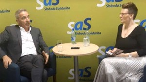 Václav Mika poskytol rozhovor novinárke blízkej Kočnerovi v priestoroch SaS