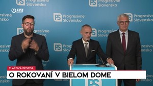Tlačová beseda hnutia PS o rokovaní v Bielom dome