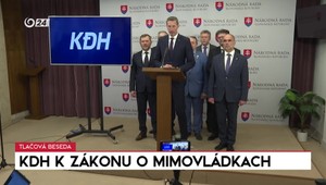 Tlačová beseda strany KDH o mimovládkach