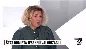 Štúdio 24: Štát odmieta jesennú valorizáciu