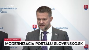 Tlačová beseda ministra investícií o modernizácii portálu slovensko.sk