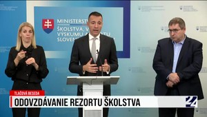 Tlačová beseda o odovzdávaní ministerstva školstva novému vedeniu