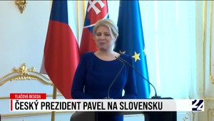 Prezidenti Zuzana Čaputová a Petr Pavel po spoločnom rokovaní v Bratislave