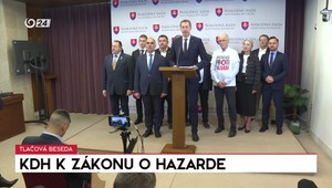 Tlačová beseda KDH k zákonu o hazarde