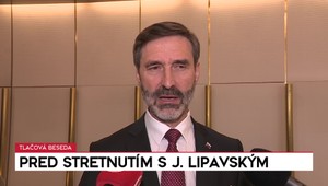 Tlačová beseda Juraja Blanára pred stretnutím s J. Lipavským