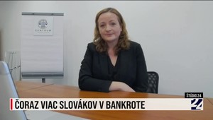 Štúdio 24: Čoraz viac Slovákov v bankrote