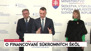 Tlačová beseda ministra školstva o financovaní súkromných škôl