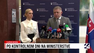 Tlačová beseda po kontrolnom dni na ministerstve hospodárstva