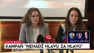 Tlačová beseda: Kampaň "Nehádž hlavu za hlavu"