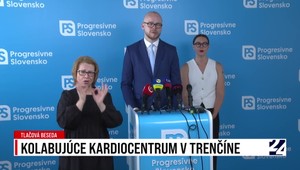 Tlačová beseda strany Progresívne Slovensko ku kolabujúcemu kardiocentru v Trenčíne