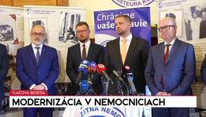 Tlačová beseda ministra Kamila Šaška o modernizácii v nemocniciach