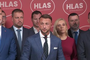 Tlačová beseda strany Hlas-SD o schôdzi parlamentu