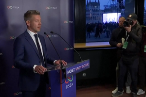 Prvý prejav Pétera Magyara po zatvorení volebných miestností