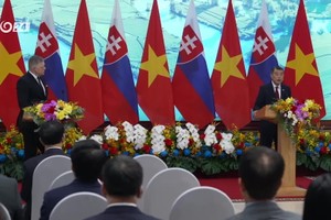 Tlačová beseda po rokovaní premiérov Slovenska a Vietnamu