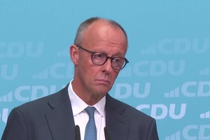 Tlačová beseda nemeckého kancelára Friedricha Merza k vížazstvu AfD