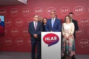 Tlačová beseda strany Hlas-SD k referendu o predčasných voľbách