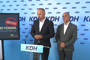 Tlačová beseda strany KDH: Rok od zrušenia tendra na záchranky