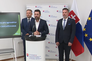 Tlačová beseda ministra Takáča: Peniaze na zavlažovanie